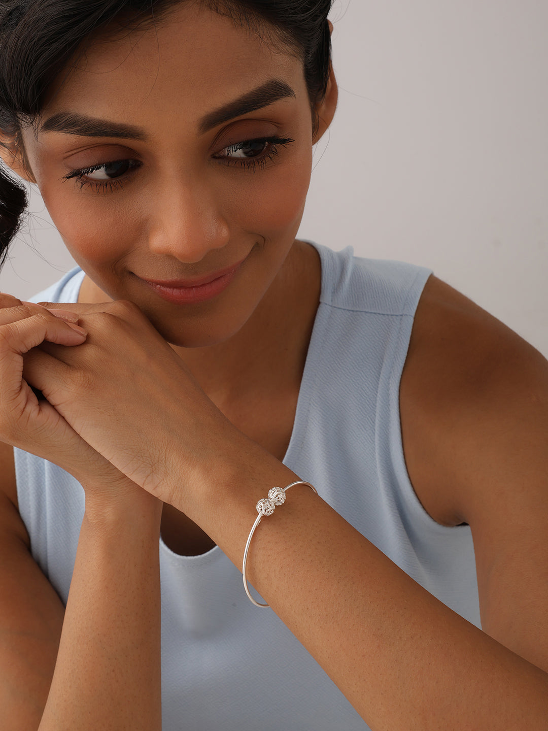 Silver Bangle Bracelet