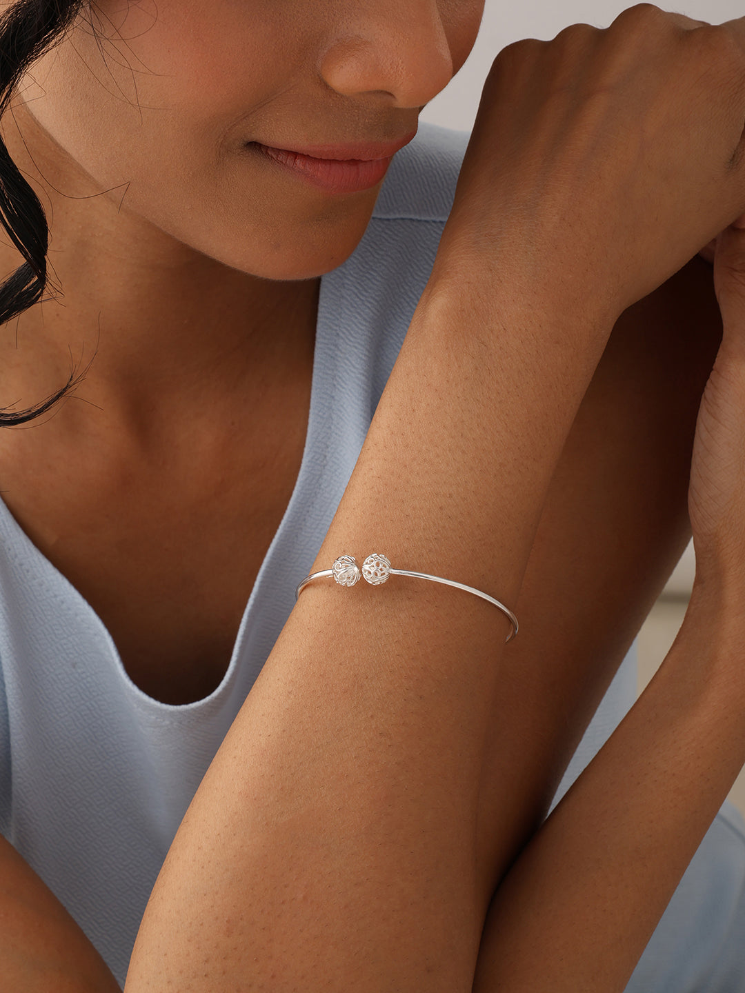 Silver Bangle Bracelet
