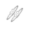925 Sterling Silver Twisted Beaded for Baby Kids