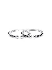 Fancy Black Beads Openable Nazariya Kids Bangle, 1 Pair