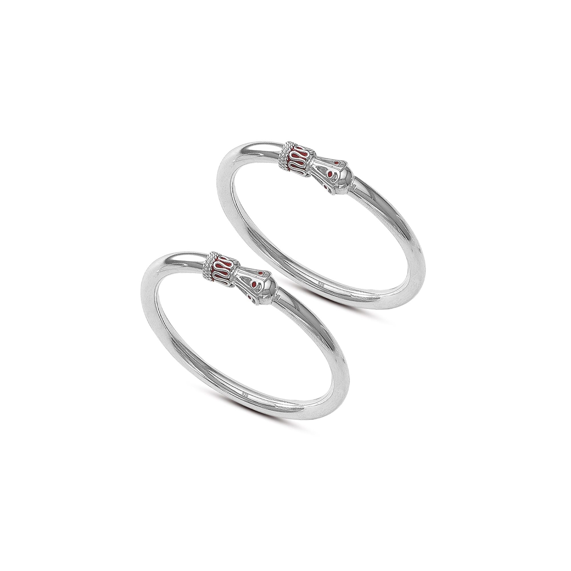 925 Sterling Silver Adjustable Nazariya Kada for Kids