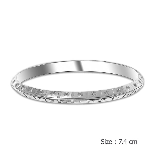 Buy 925 Sterling Silver Diamond Cut Sardar Kada Bangle for Boy