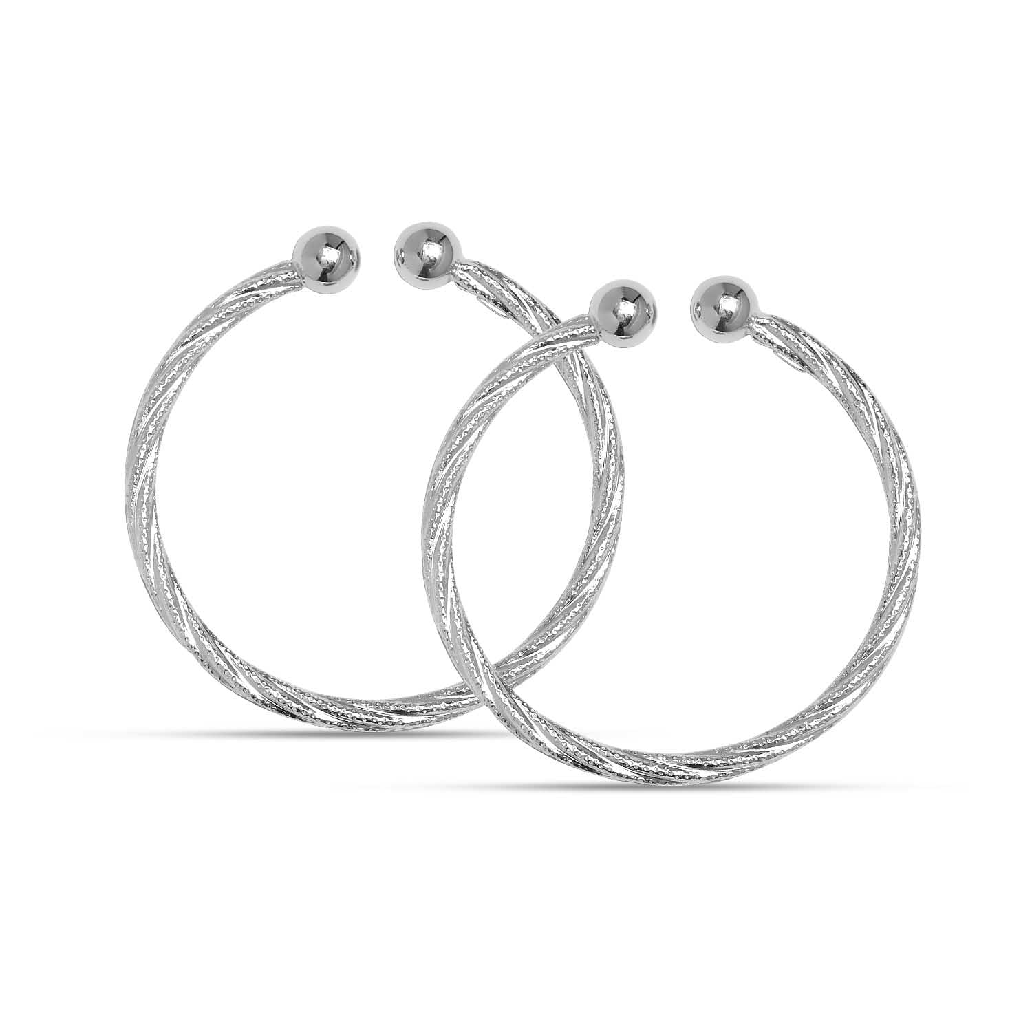 925 Sterling Silver Adjustable Nazariya Kada for Kids
