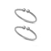 925 Sterling Silver Adjustable Nazariya Kada for Kids