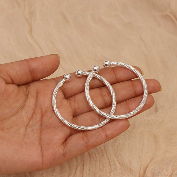 925 Sterling Silver Adjustable Nazariya Kada for Kids