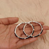 925 Sterling Silver Black Beads Nazariya Beaded Bangle for Kids