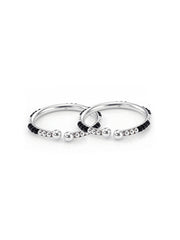 Openable Black Onyx Bead Nazariya Kids Bangle