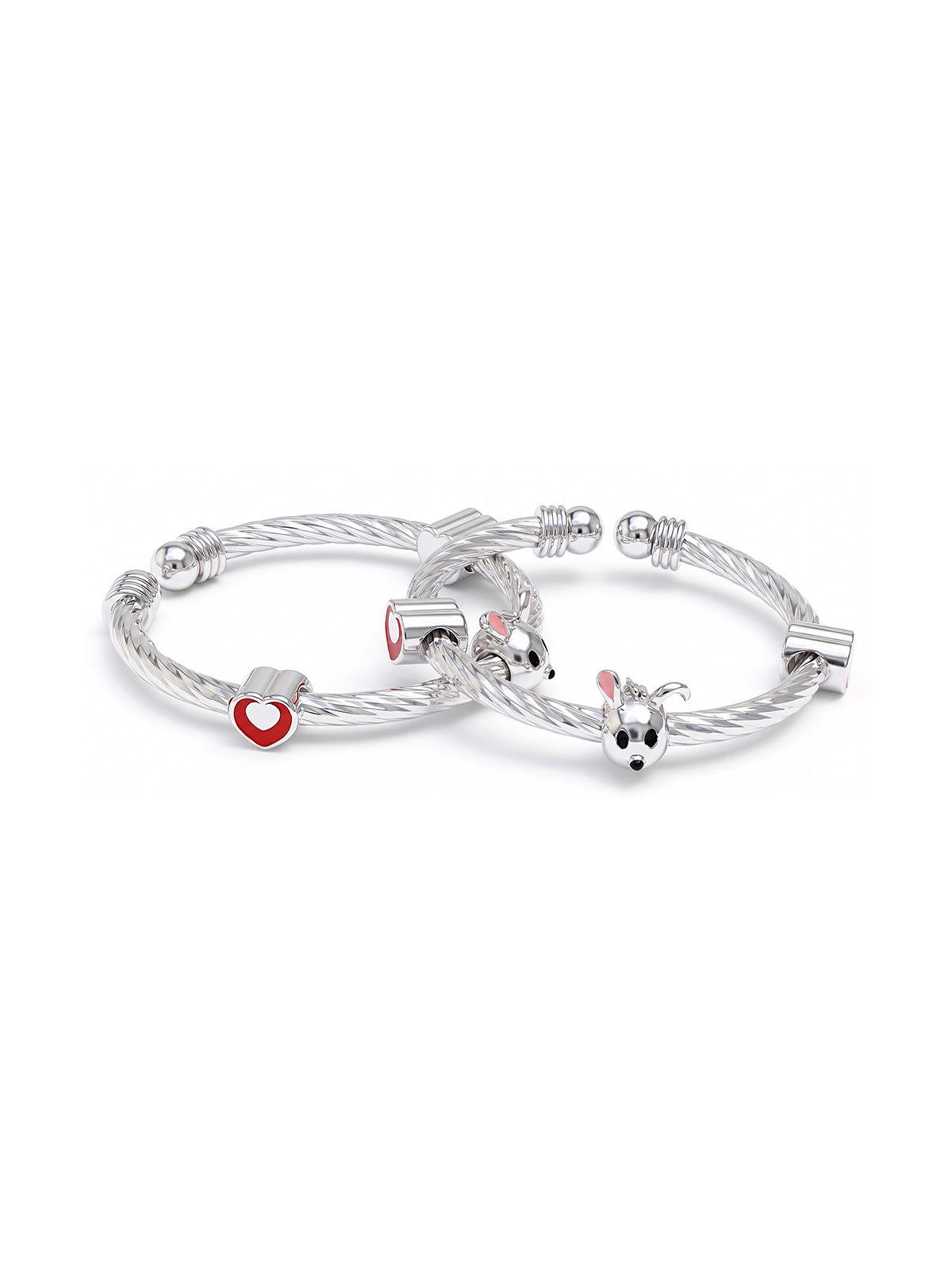 Bunny Heart Charm Kids’ Nazariya Bangles