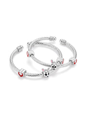 Silver Bunny Charm Kids’ Nazariya Bangles