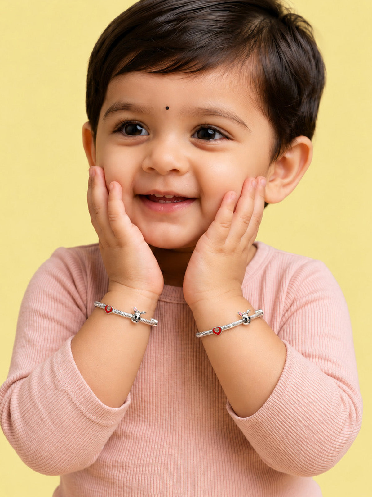 Silver Bunny Charm Kids? Nazariya Bangles