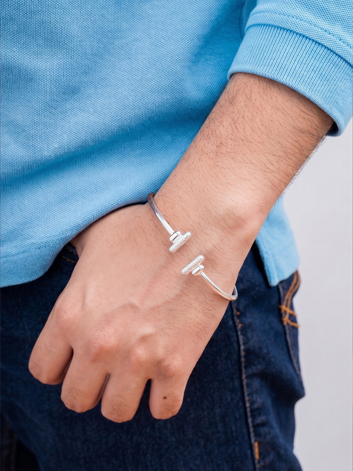 Silver Forge Men's Bangle