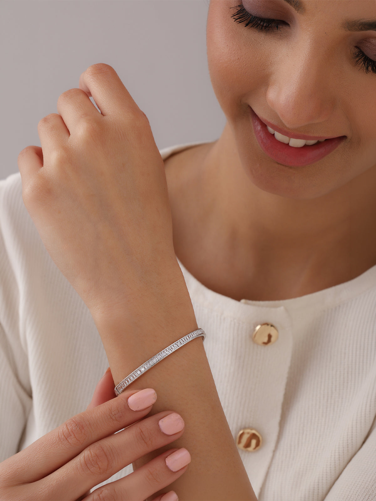 Celeste Crystal Line Bangle