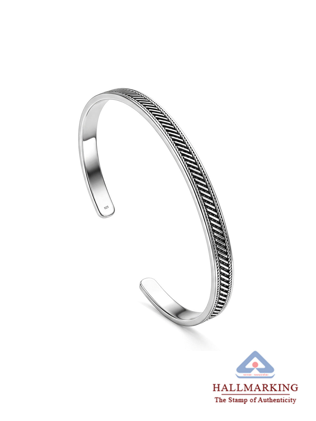 Antique Edge Open Bangle