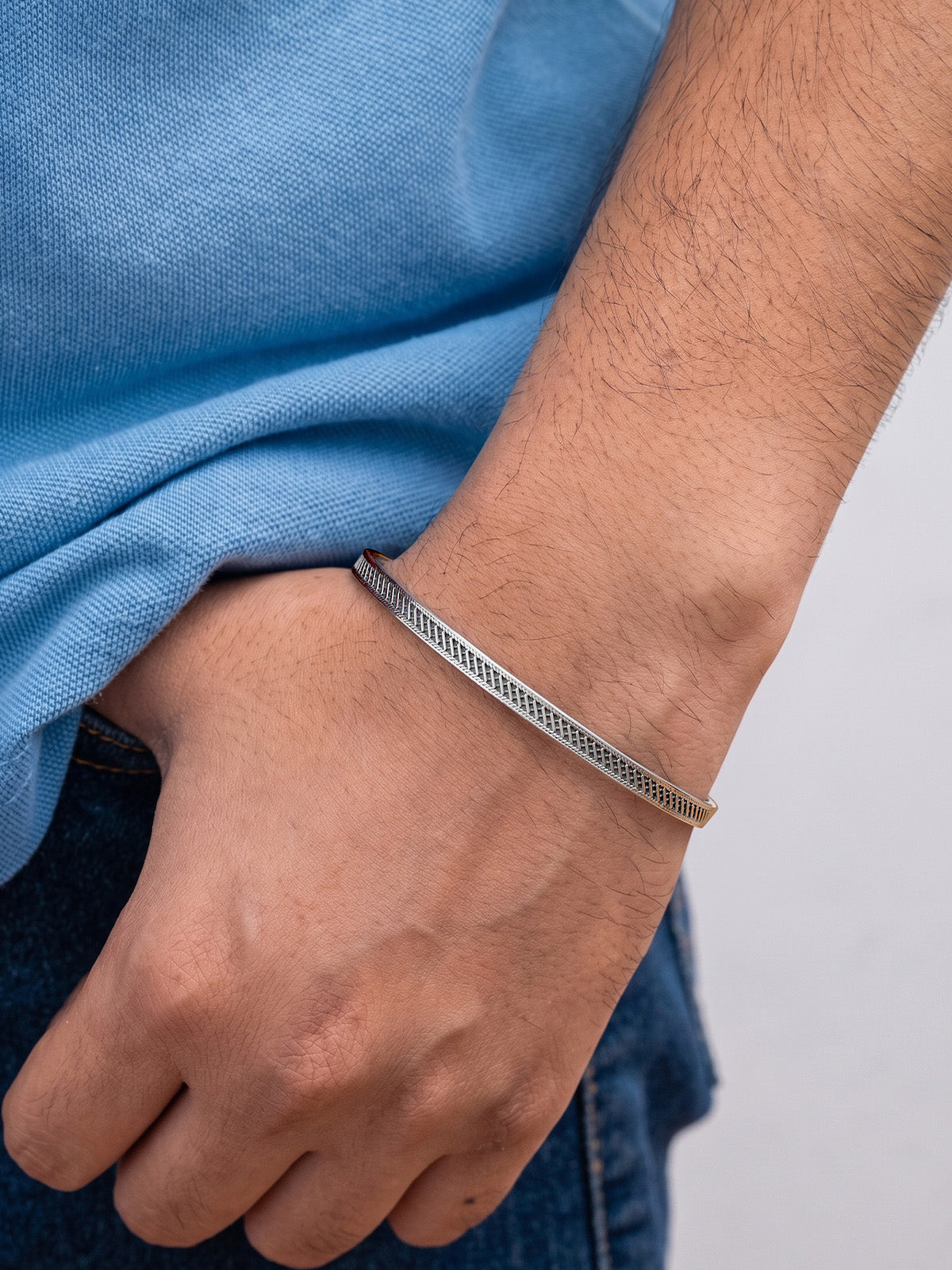 Antique Edge Open Bangle
