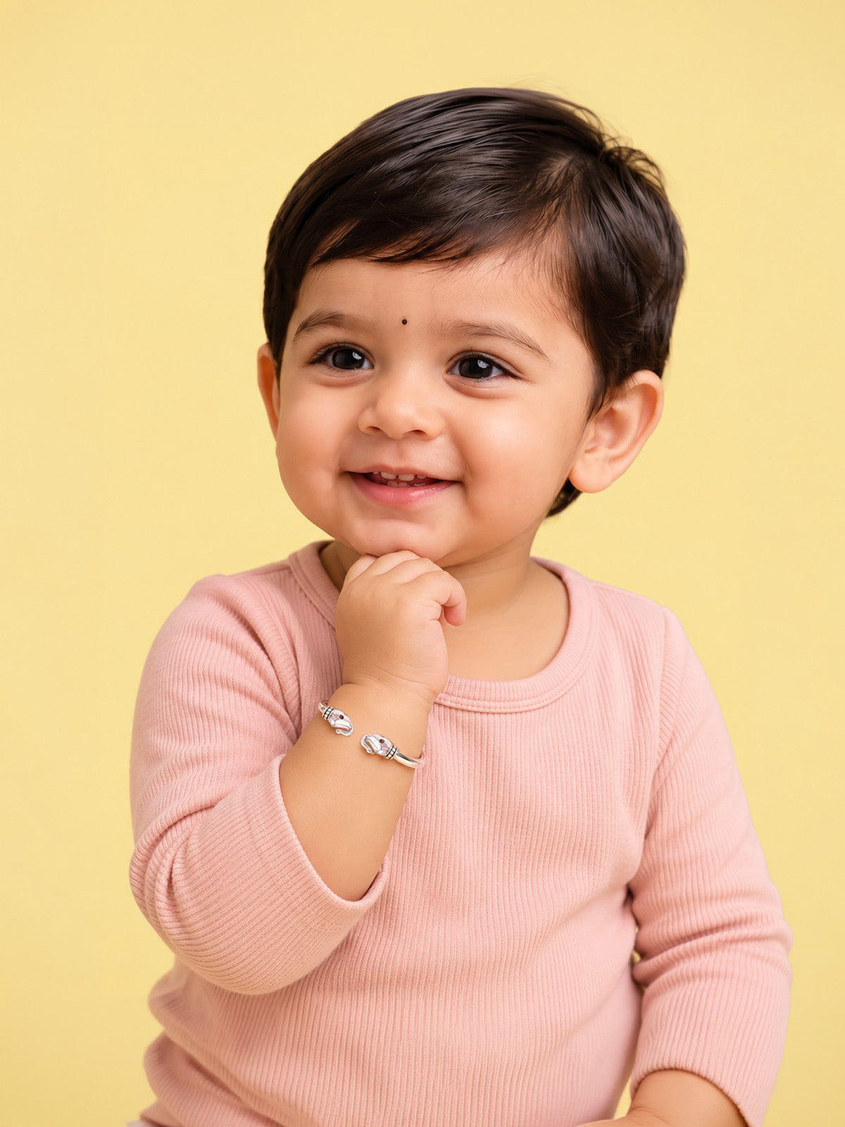 Silver Elephant Nazariya Bangles for Kids