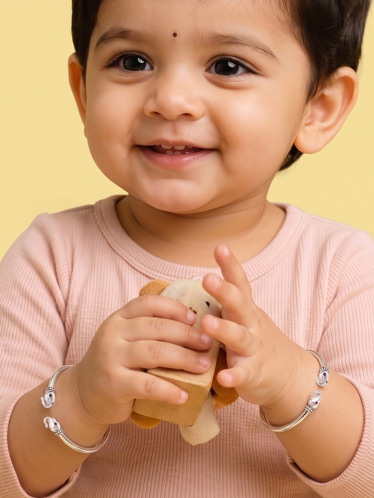 Silver Elephant Nazariya Bangles for Kids