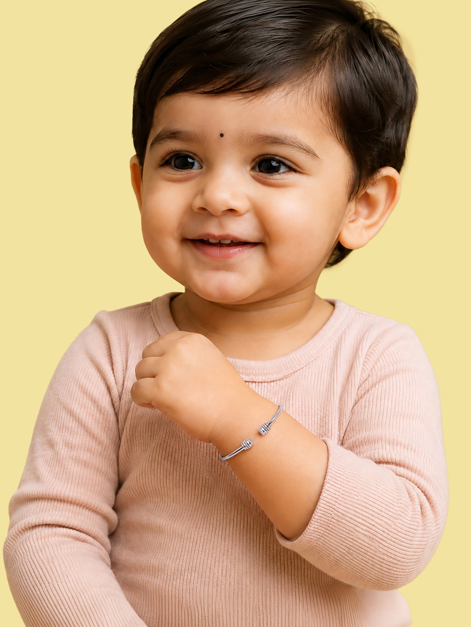 Kids Silver Double Hoop Bracelet