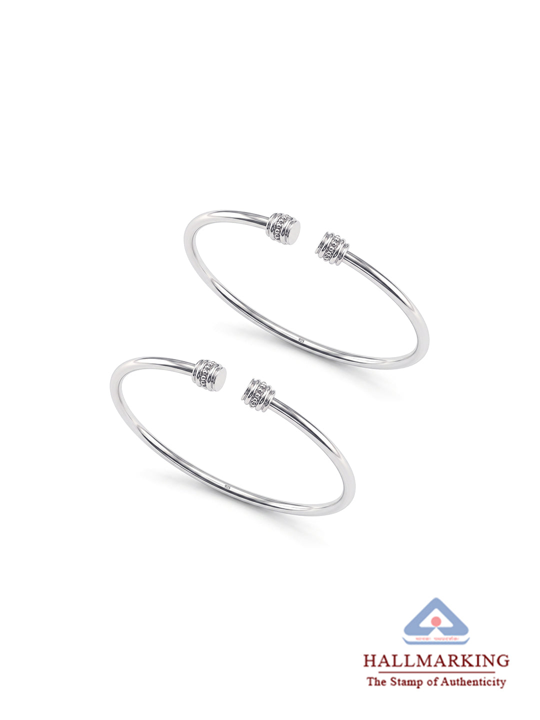 Kids Silver Double Hoop Bracelet