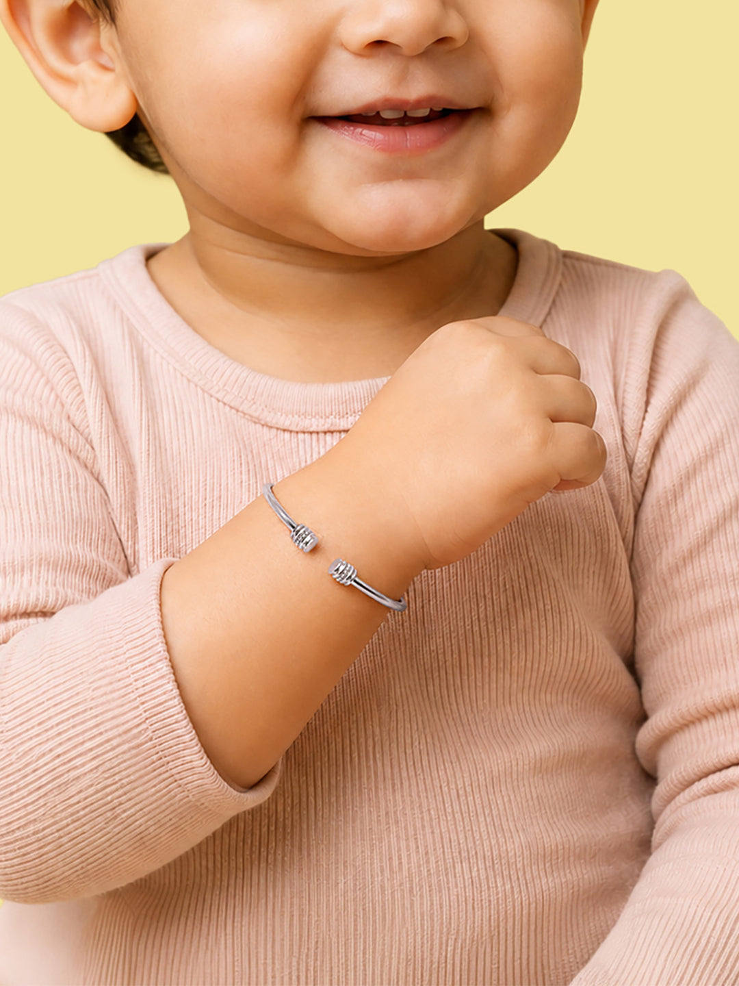 Kids Silver Double Hoop Bracelet