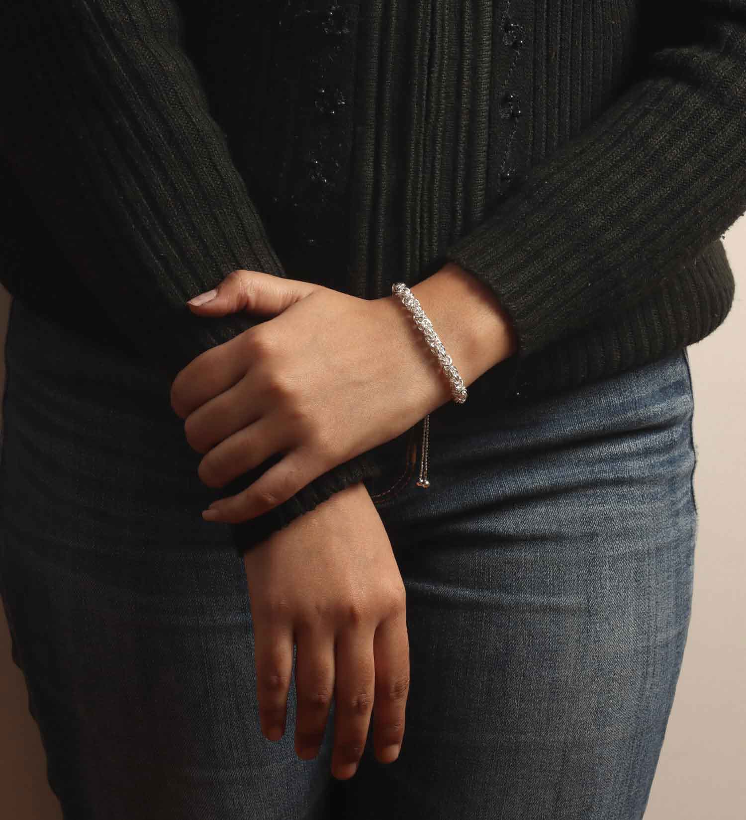Lecalla Links Pulsera De Cadena De Bolas De Cuentas De 4 Mm | MercadoLivre