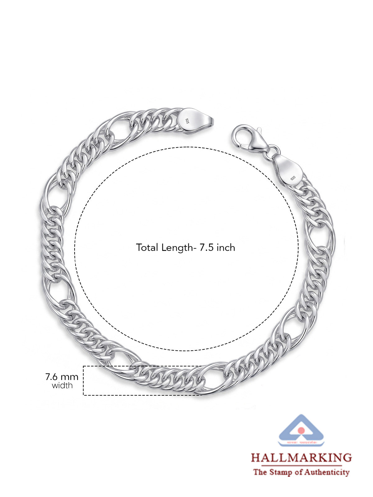 Men's Silver Chunky Link Bracelet
