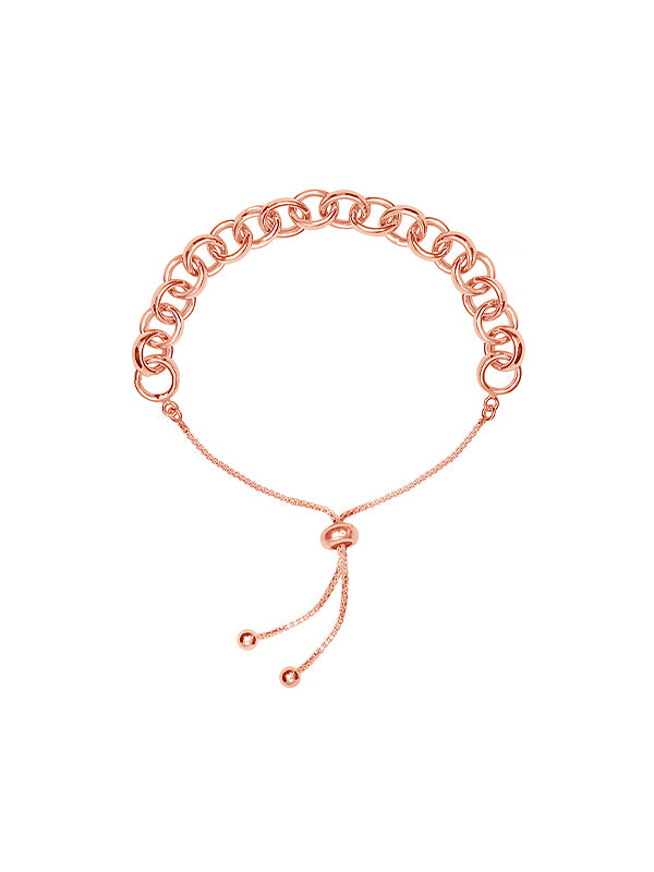Rose Gold-Plated Sliding Aurelia Link Bracelet