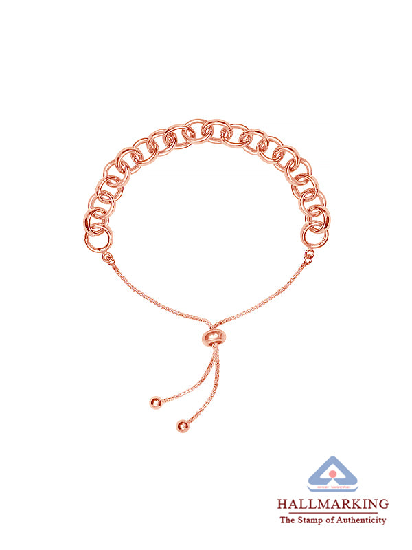 Rose Gold-Plated Sliding Aurelia Link Bracelet