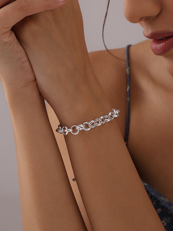 Rolo Link Sliding Bolo Bracelet