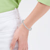925 Sterling Silver Byzantine Link Chain Bracelet for Women
