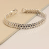 925 Sterling Silver Fancy Link Chain Bracelet for Men 8.5 Inches