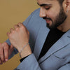 925 Sterling Silver Link Chain Bracelet for Men and Boys 22 CM