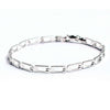 925 Sterling Silver Link Chain Bracelet for Men and Boys 8.5 Inches