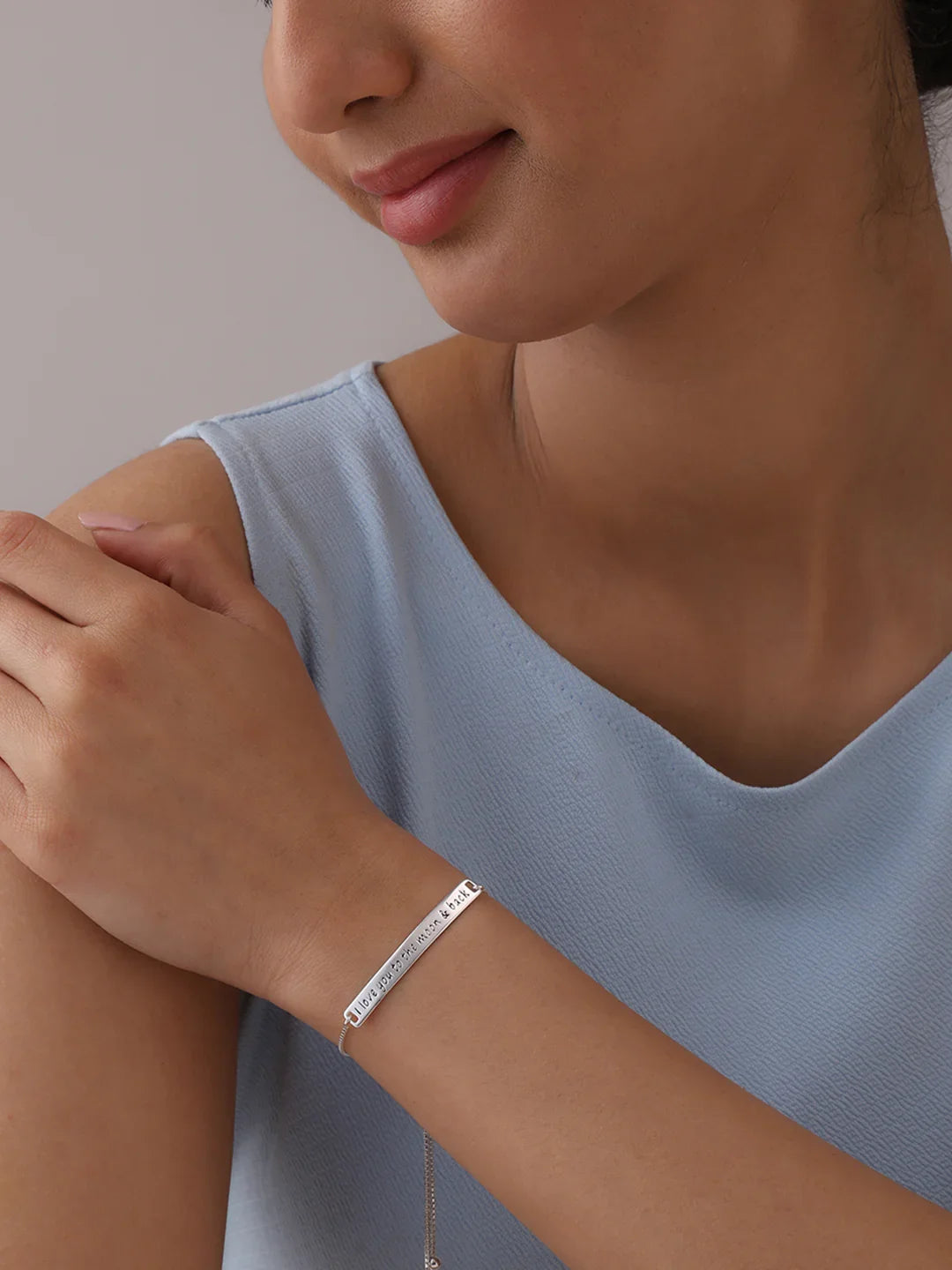 Love You to the Moon Sliding Bracelet