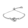 925 Sterling Silver Interlocking Infinity Double Circle Sliding Bolo Bracelet for Women Teen