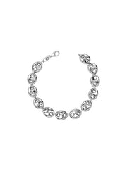 Silver Celeste Anchor Link Bracelet