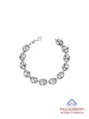 Silver Celeste Anchor Link Bracelet