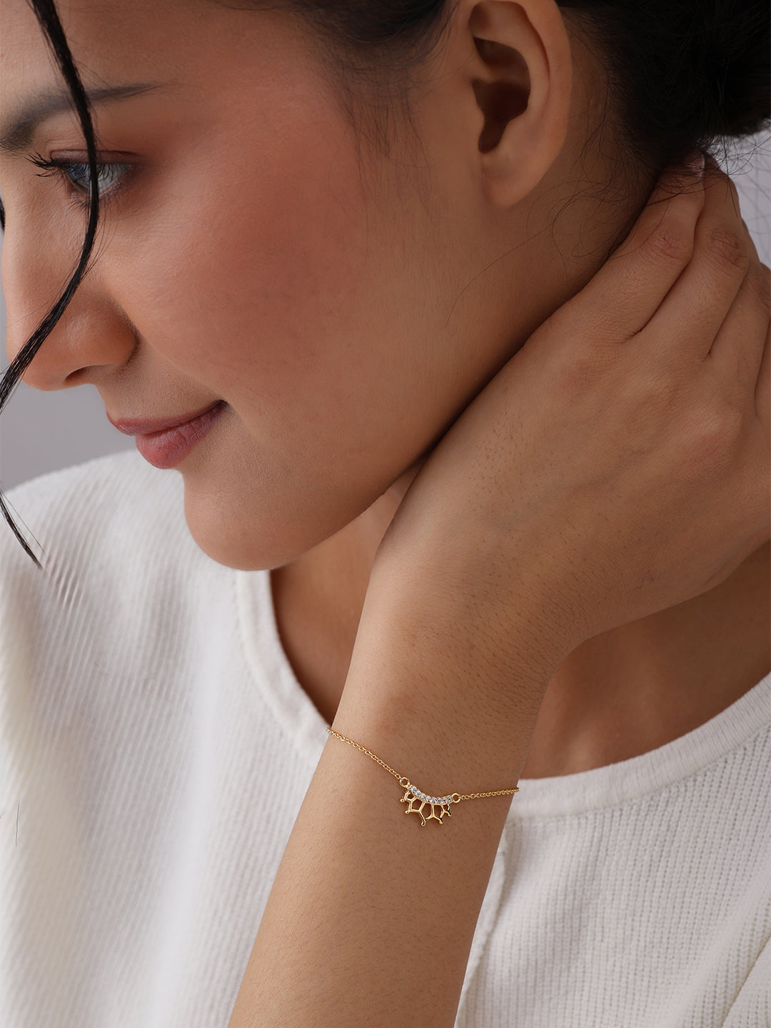 Golden Reina Crown Bracelet