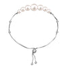 Bracciale Bolo LeCalla In Argento 925 - Regolabile A Scorrimento - Gioiello Italiano Leggero Per Donna, 10 Pollici