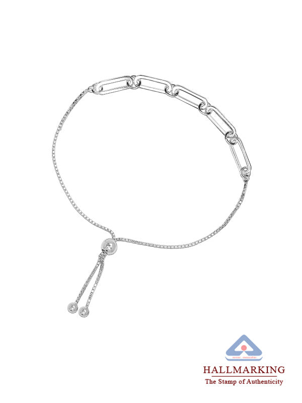Italian Paperclip Sliding Bracelet