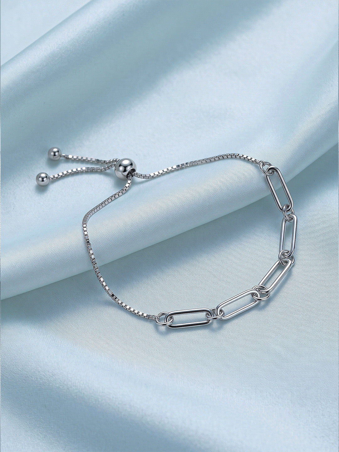 Italian Paperclip Sliding Bracelet