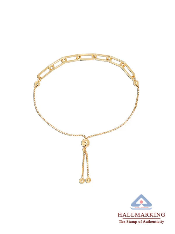 Evara Paper Clip Slider Bracelet for Women