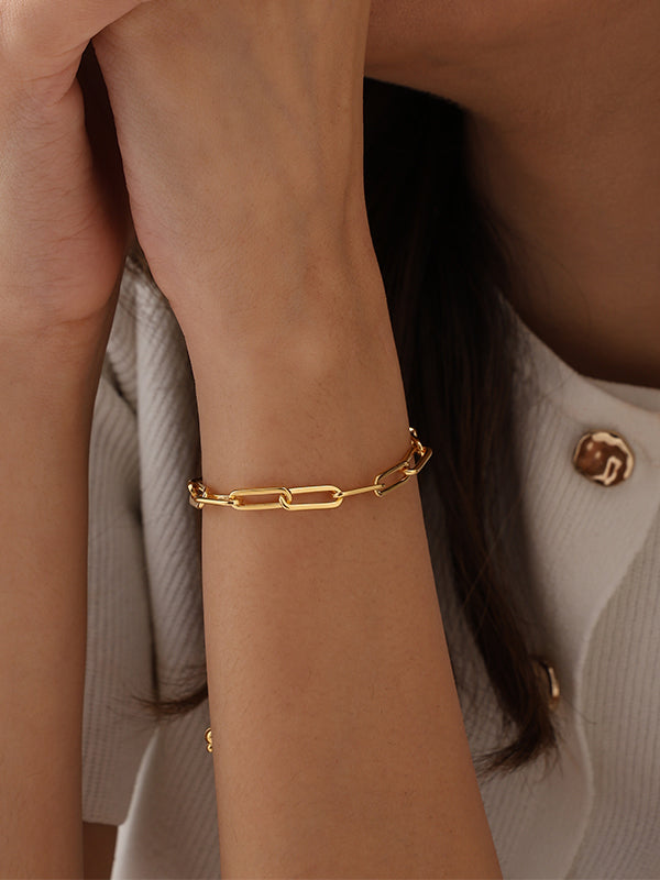 Italian Paperclip Sliding Bracelet