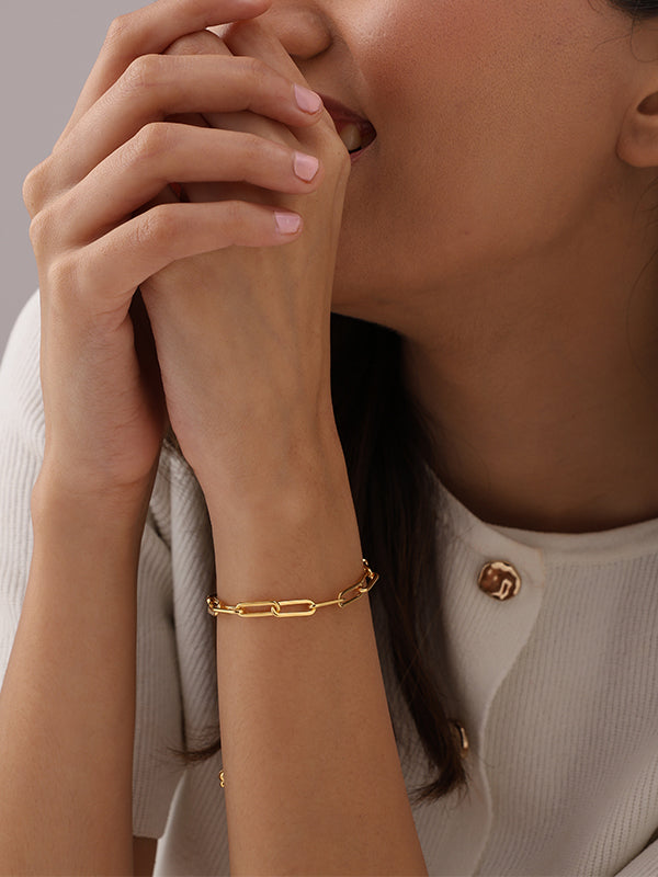 Italian Paperclip Sliding Bracelet