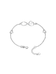 Infinity Heart Charm Bracelet