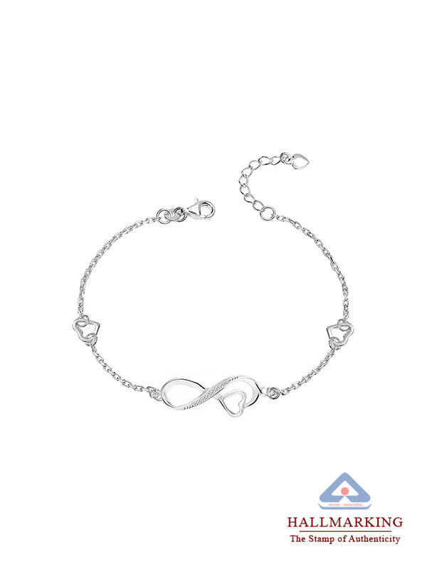 Infinity Heart Charm Bracelet