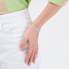 925 Sterling Silver Italian Multi Heart Beaded Bracelet for Women Teen