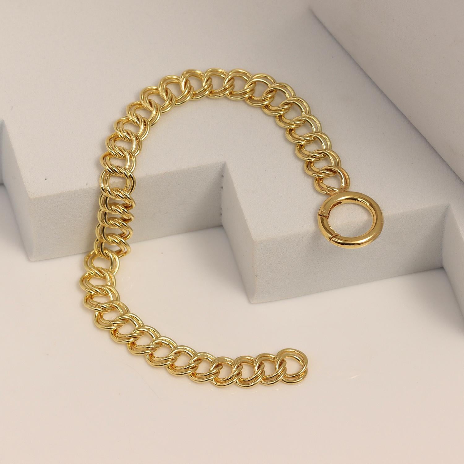 925 Sterling Silver Italian Rolo Curb Chain Bracelet for Women