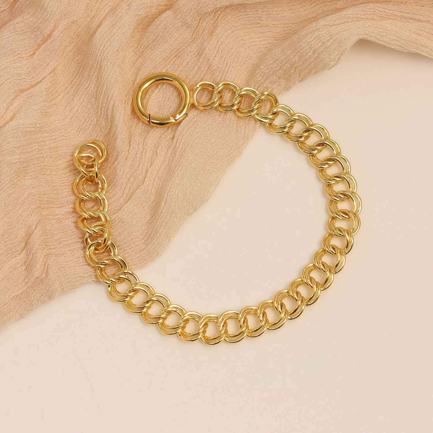 925 Sterling Silver Italian Rolo Curb Chain Bracelet for Women