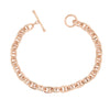 925 Sterling Silver 18K Rose Gold Bracelet for Women and Girls