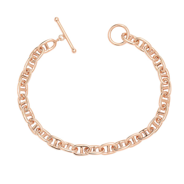 925 Sterling Silver 18K Rose Gold Bracelet for Women and Girls